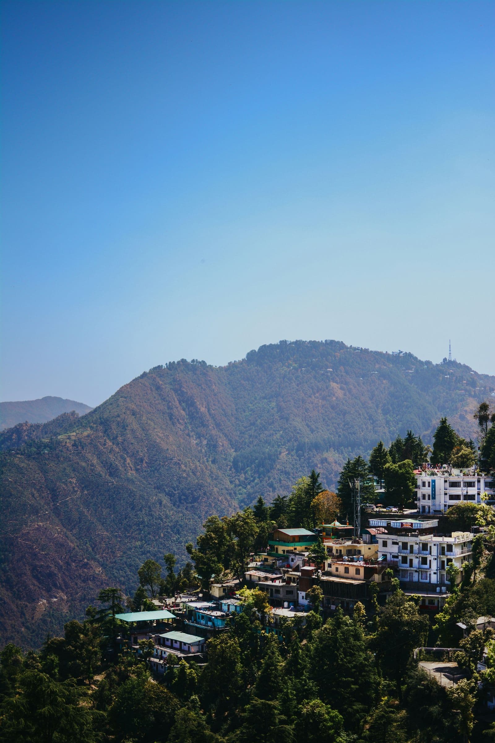 Scenic views of Mussoorie hills