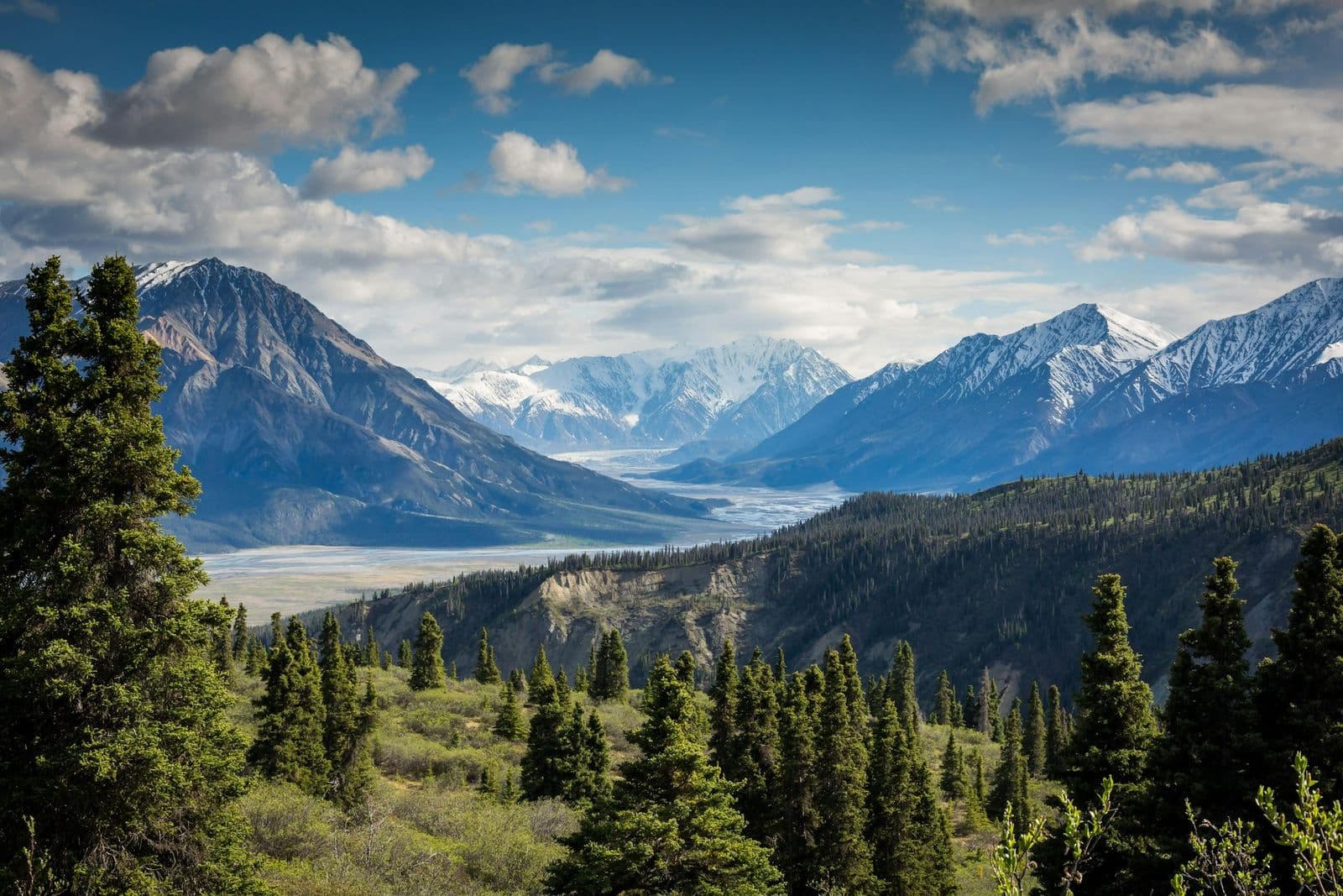 Scenic Indian mountains and valleys
